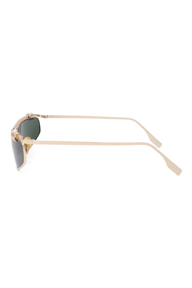 Linked Up Sunglasses, Alternate, color, LINKED UP GOLD / DARK MOSS