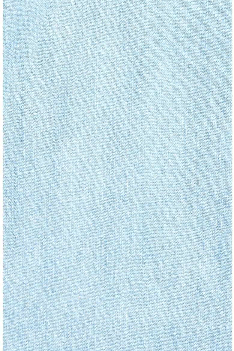 Frayed Hem Chambray Shirt, Alternate, color, DAWN BLUE