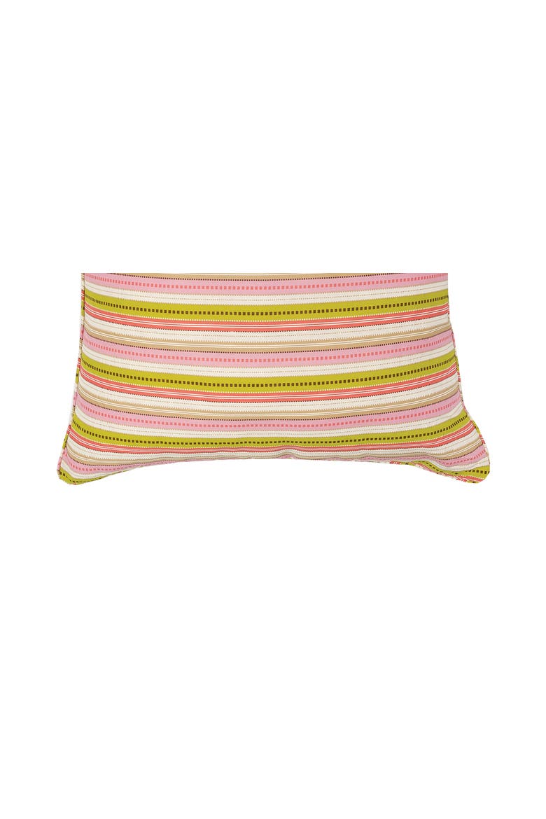 26" x 26" Celine Pink Striped Cotton Euro Sham - Machine Washable, Alternate, color, Pink