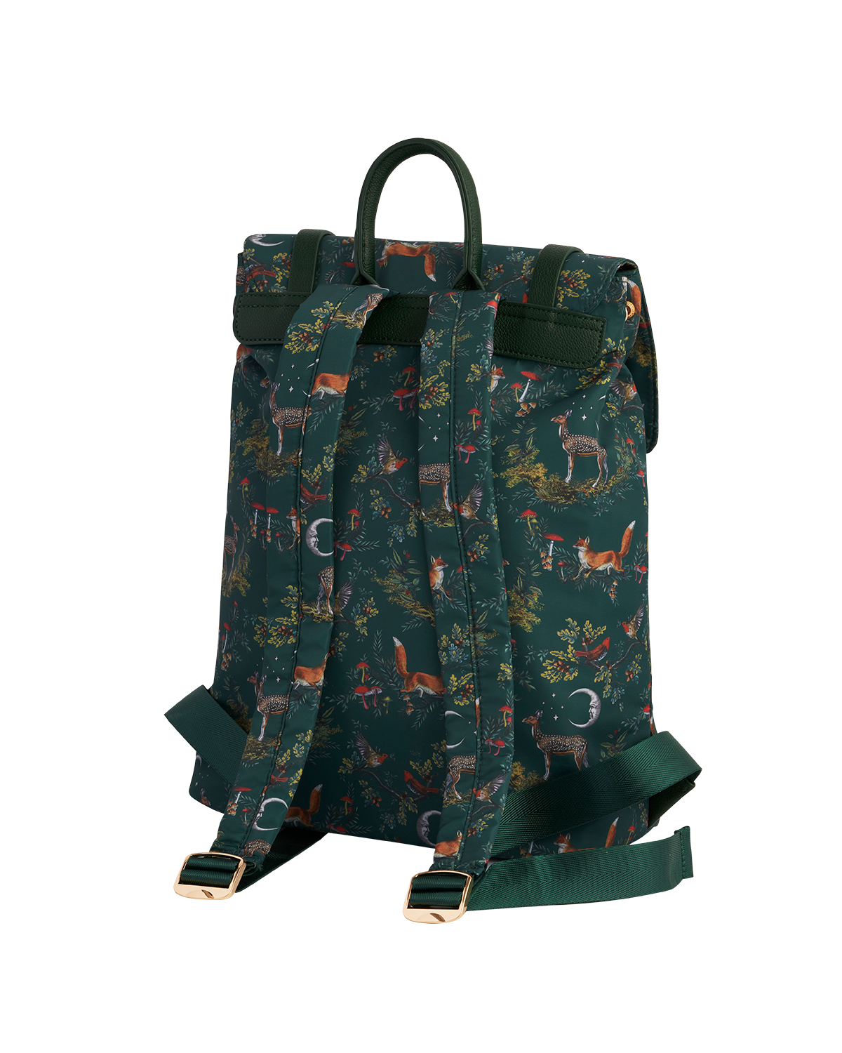 Fable England Into the Woods Green Buckle Medium Backpack, Alternate, color, Woodland Green