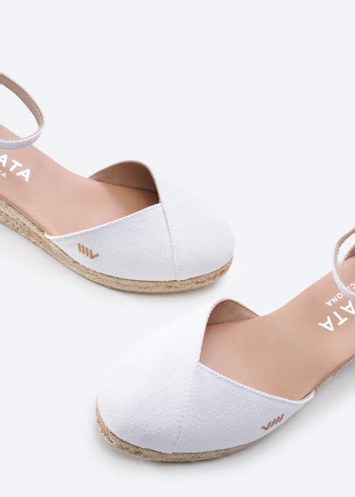 Viscata Reus Limited Edition Canvas Espadrille Wedges In White