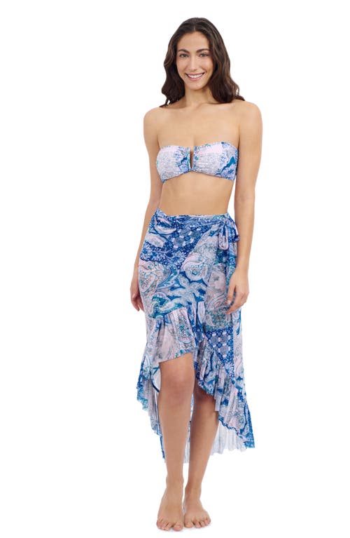 PROFILE BY GOTTEX PROFILE BY GOTTEX KARMA HIGH LOW WRAP SKIRT WITH RUFFLE DETAILS