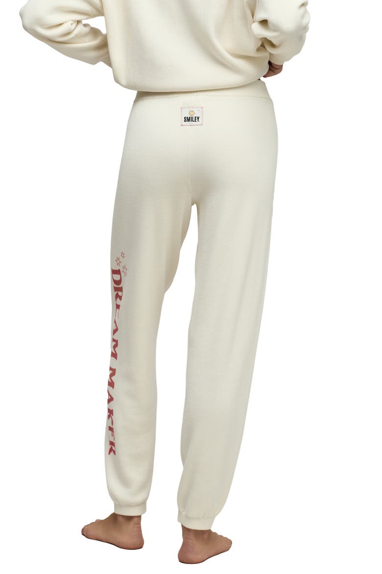 Smiley Sun Stars CozyChic Ultra Lite® Joggers, Alternate, color, CREAM-LIGHT POPPY RED
