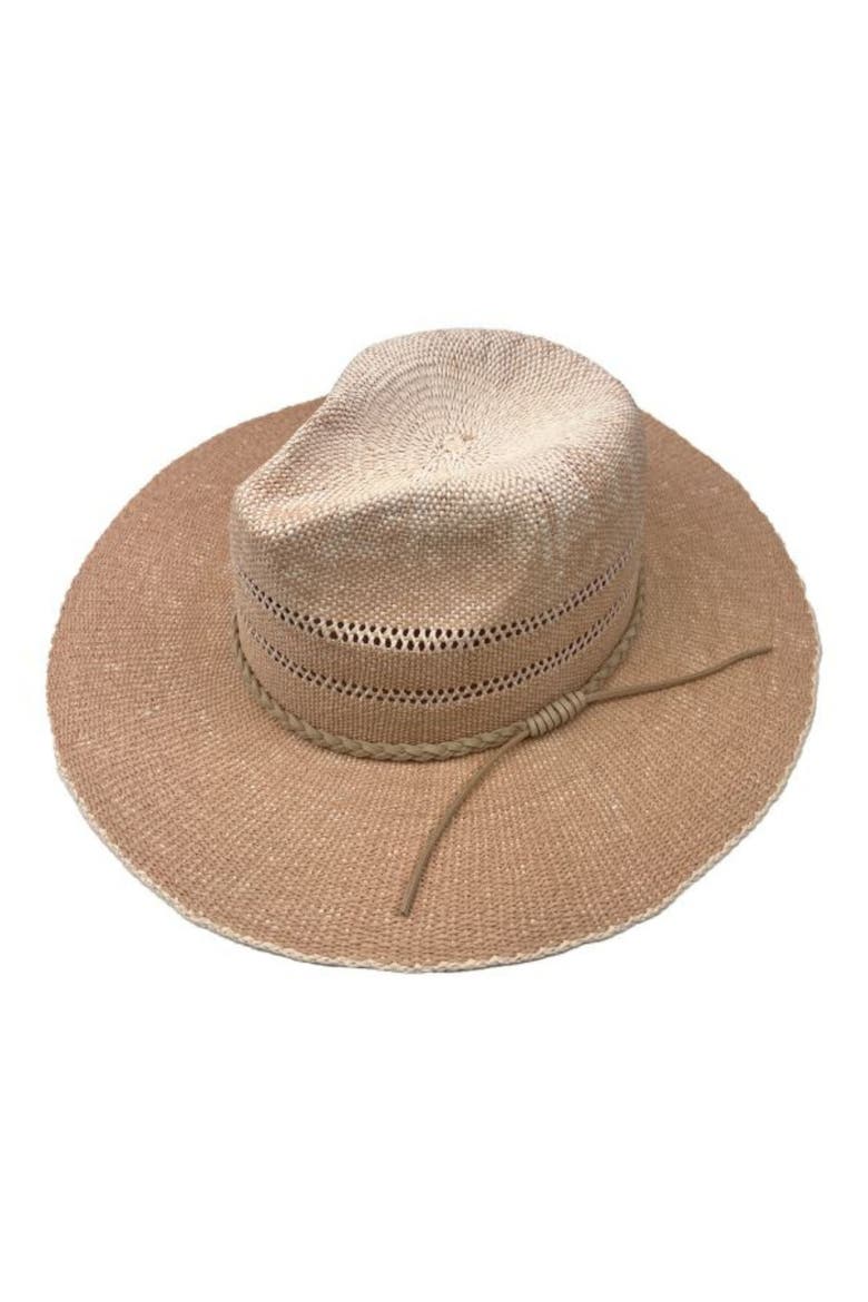 Straw Panama Hat, Main, color, BLUSH