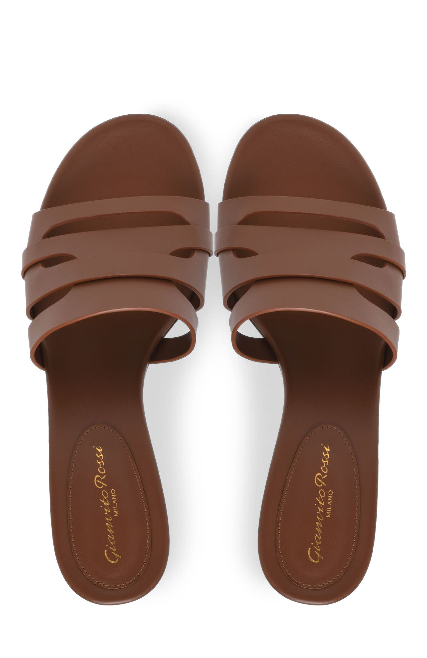 Gianvito Rossi Nora 45 Mules, Alternate, color, Brown Calf