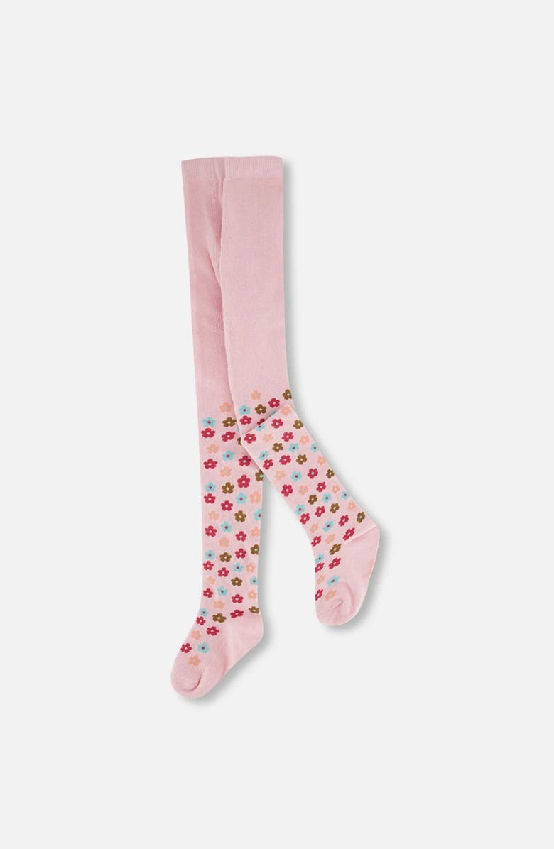 Deux par Deux Knit Tights with Flowers, Main, color,