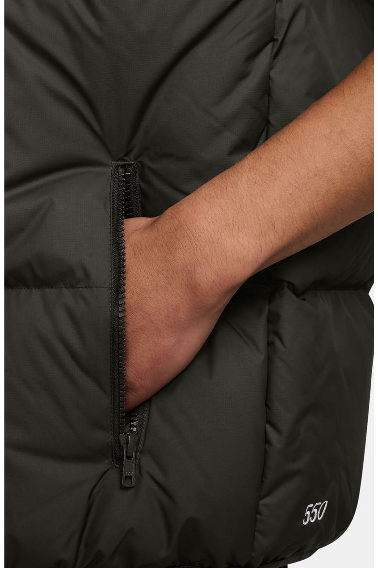 Sportswear Club Storm-FIT Water Resistant Down Puffer Vest, Alternate, color, SEQUOIA/ WHITE