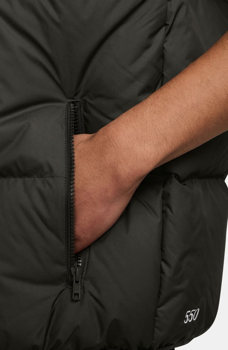 Nike Sportswear Club Storm-FIT Water Resistant Down Puffer Vest, Alternate, color, Sequoia/ White