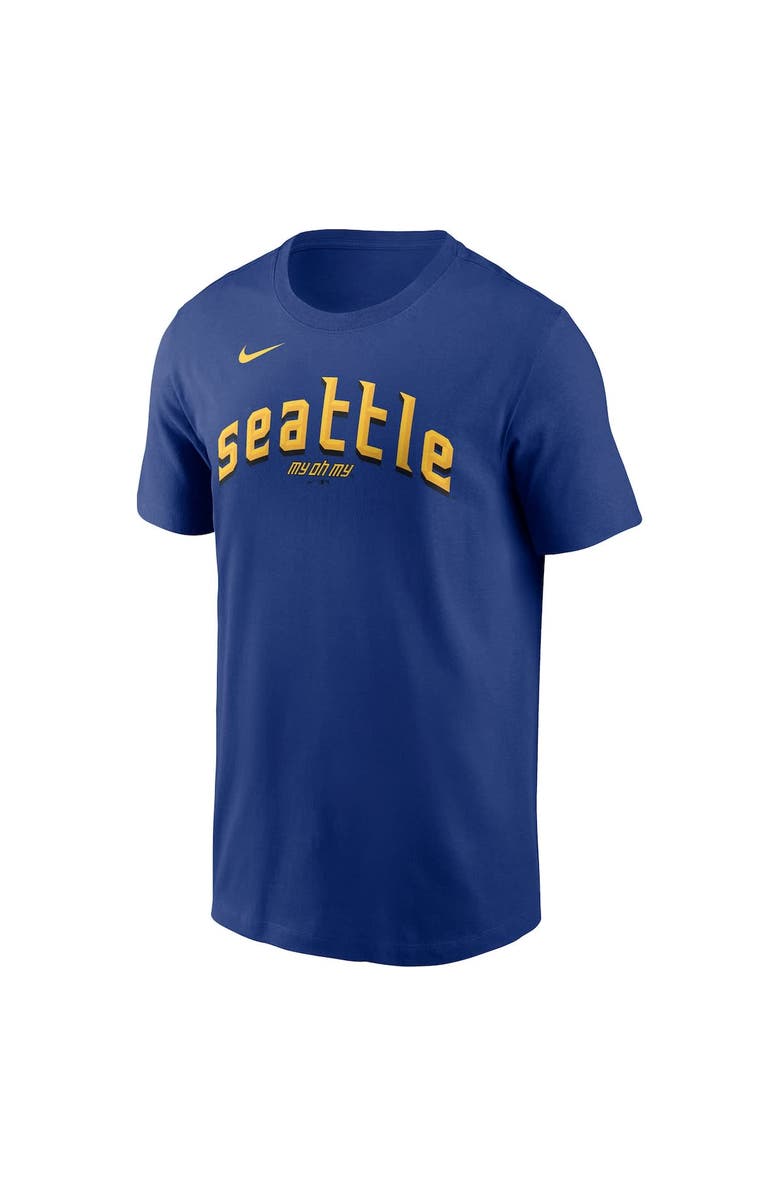 Nike Men's Nike Cal Raleigh Royal Seattle Mariners City Connect Name & Number T-Shirt, Alternate, color, Royal