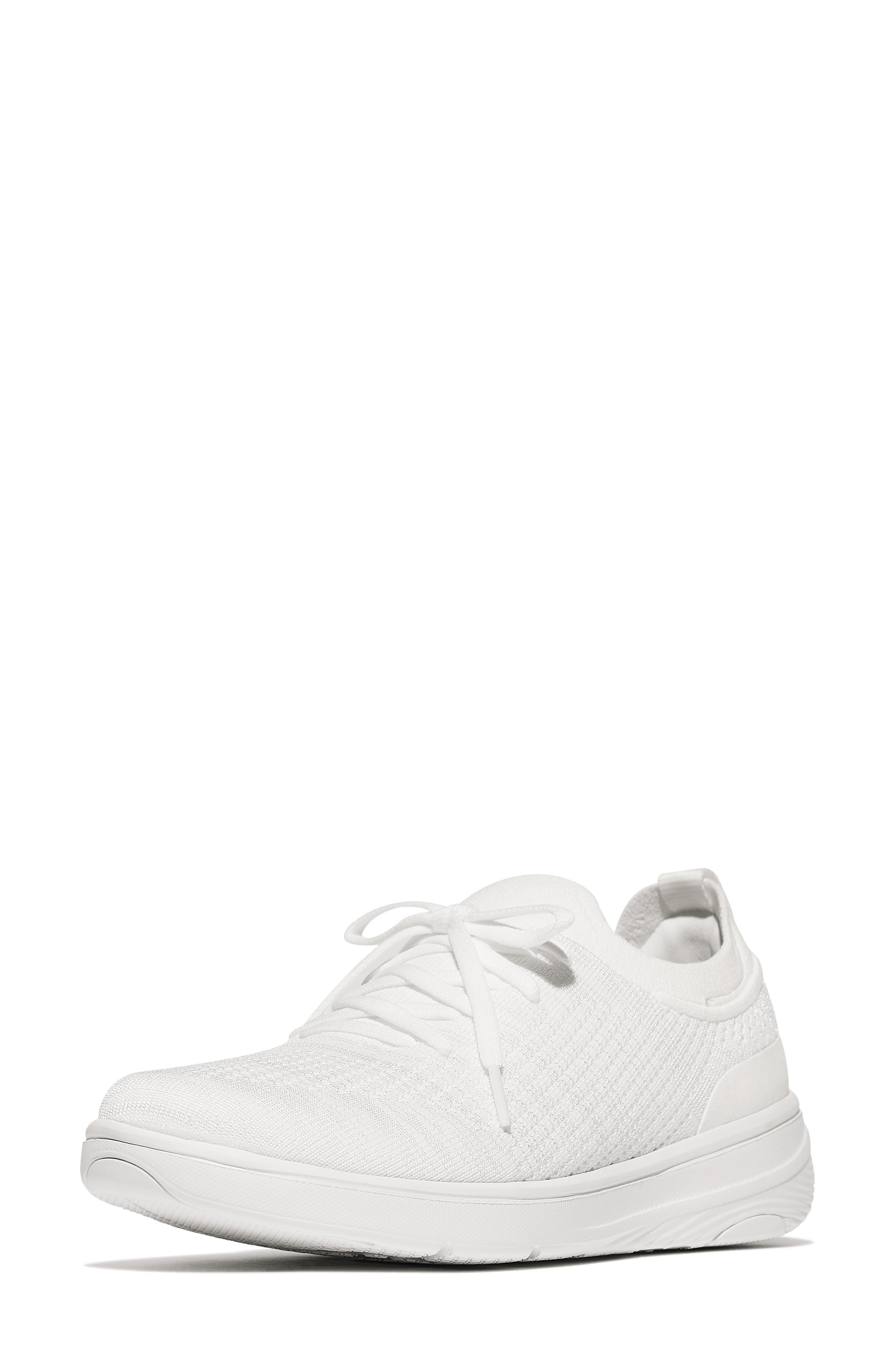 FitFlop SUPER-Q Knit Sneaker, Alternate, color, Urban White