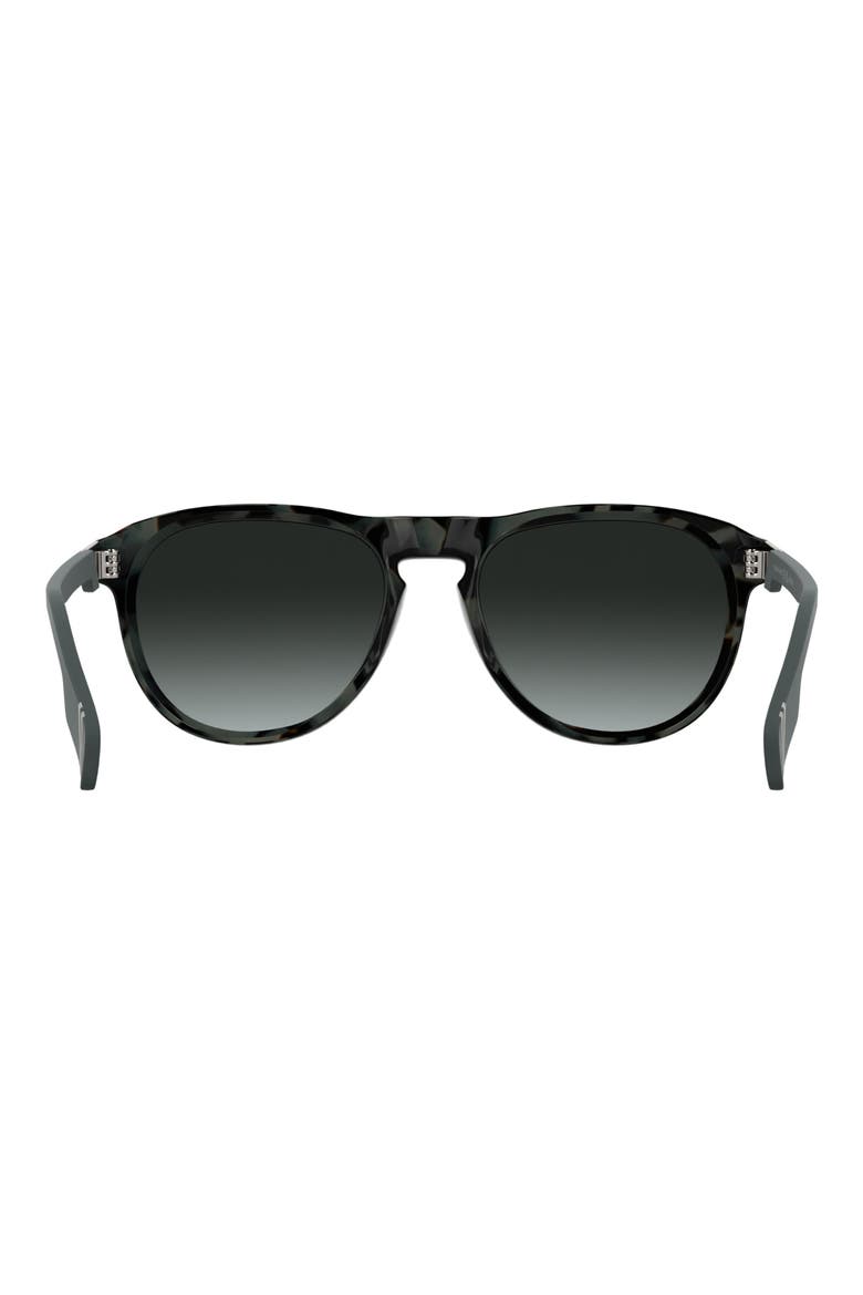 Disc Logo 55mm Oval Sunglasses, Alternate, color, BLACK/ HAVANA GREY