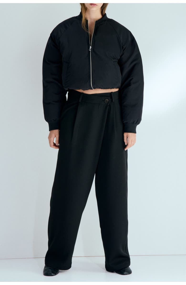 H&M Wrapover Tailored Trousers, Alternate, color, 