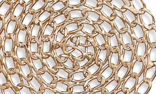 Gas Bijoux Onde Gourmette Lace Circle Earrings In Gold