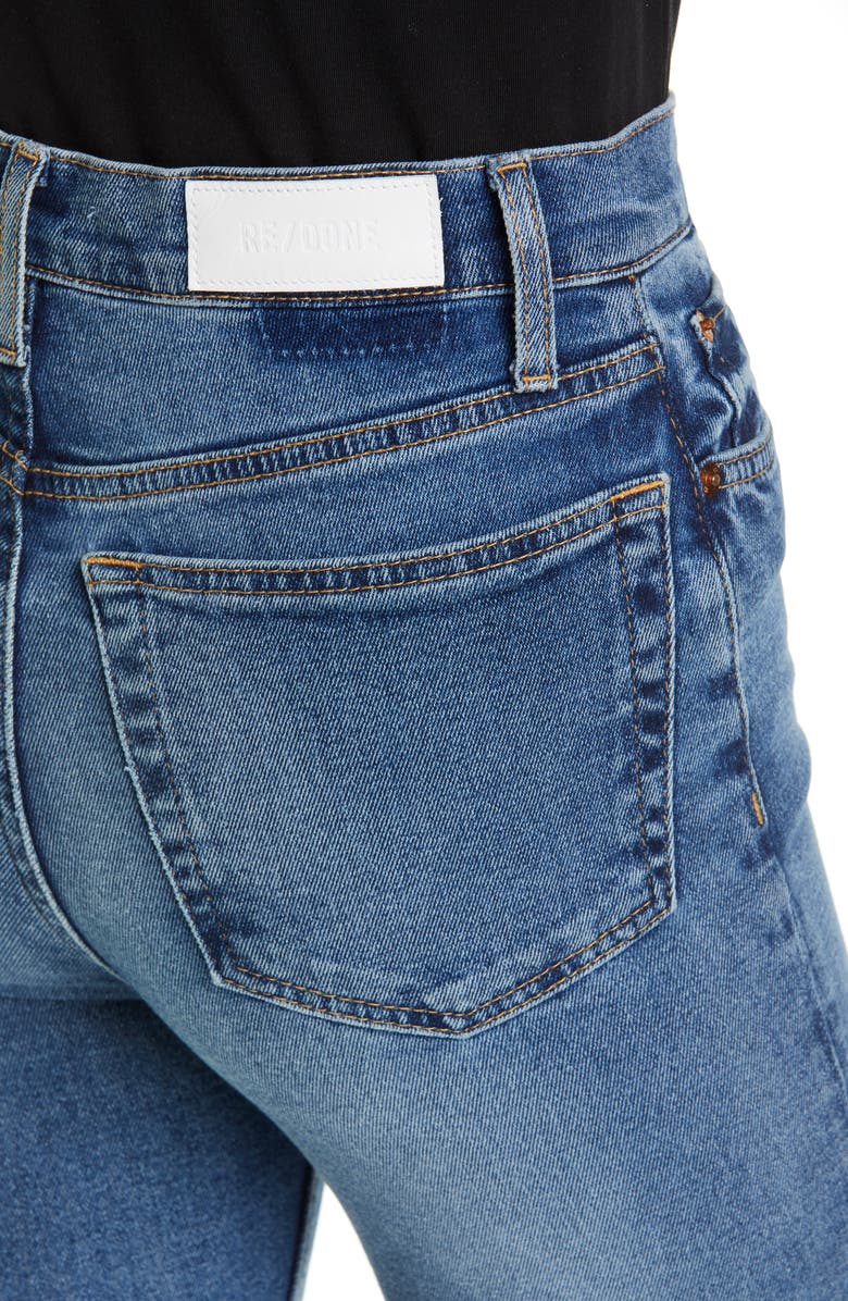Re/Done '70s High Waist Crop Stovepipe Jeans, Alternate, color, 