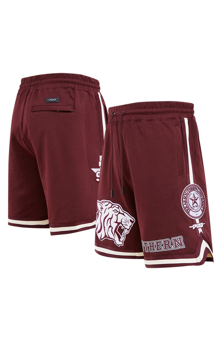 PRO STANDARD Men's Pro Standard Maroon Texas Southern Tigers University Classic Shorts, Main, color, 