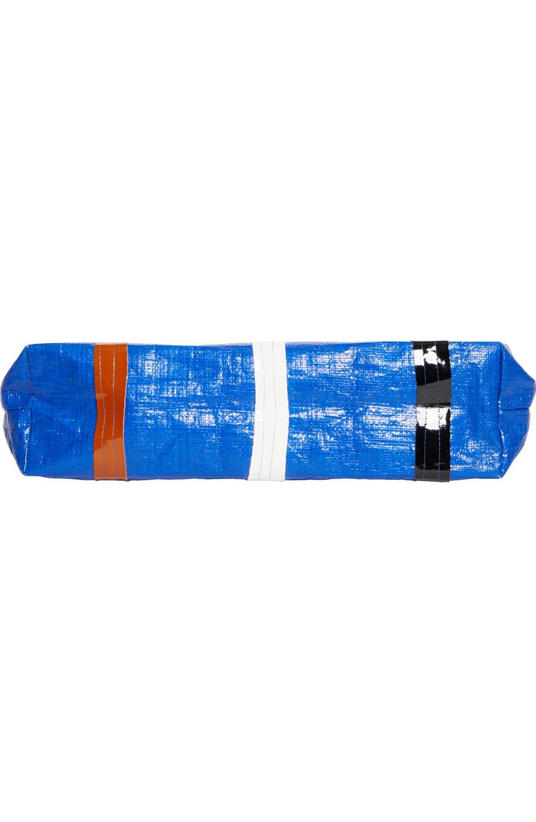 PLAN C Stripe Shopper Tote, Alternate, color, Blue White Blacks