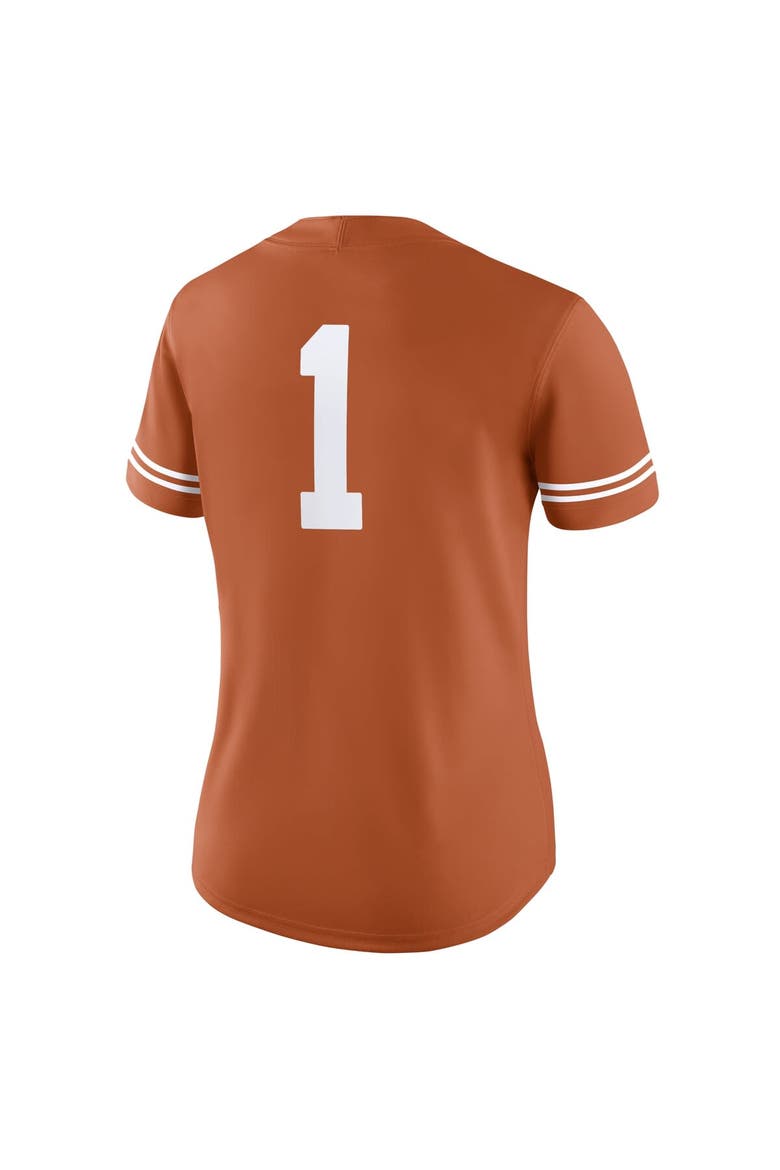 Women's Nike #1 Texas Orange Texas Longhorns Game Jersey, Alternate, color, Burnt Orange