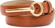 Steve Madden Skinny Horse-Bit Faux Leather Belt