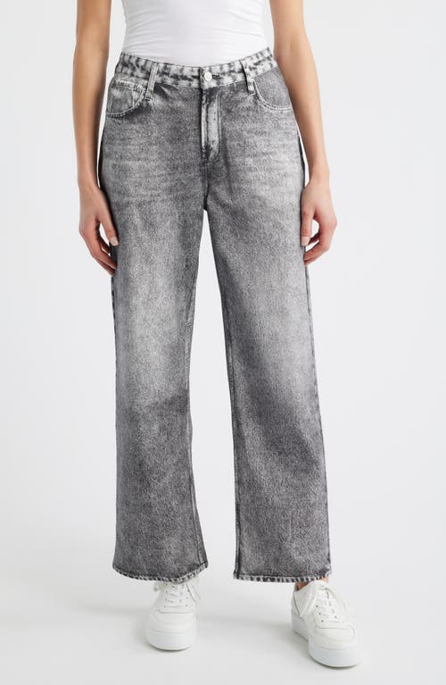 City Blues High Waist Wide Leg Knit Jeans In Gray