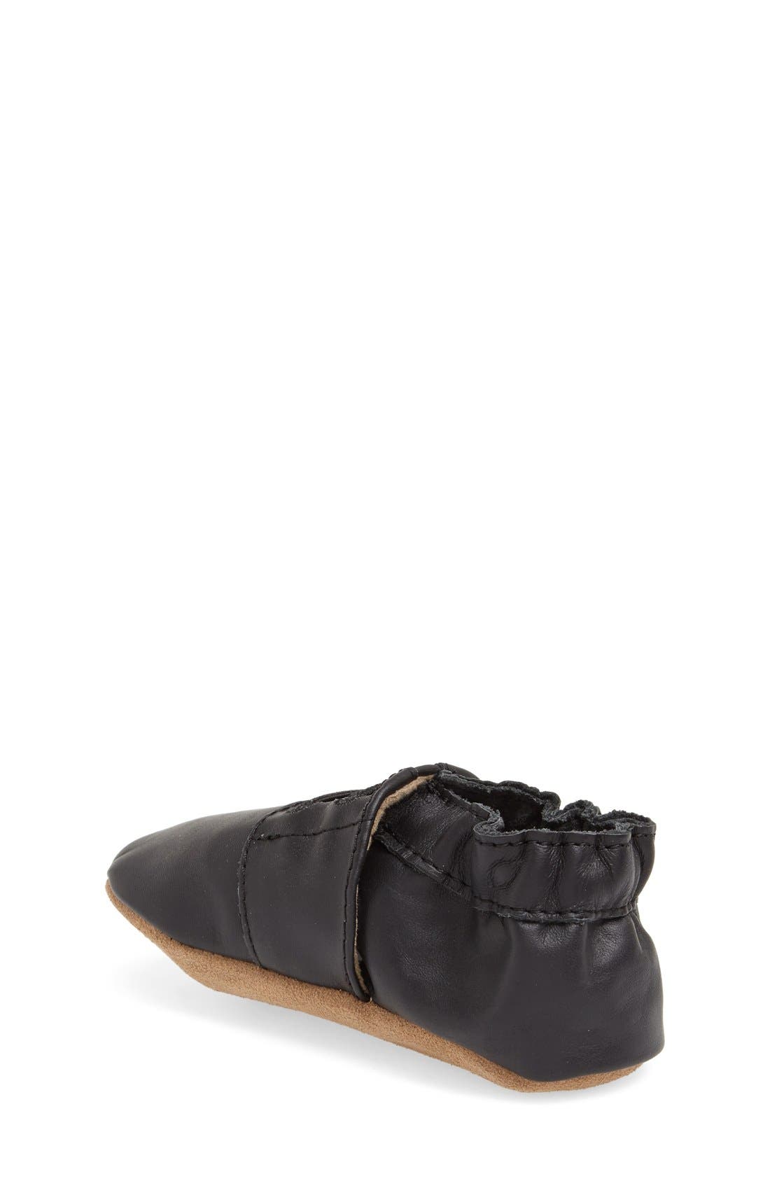 Special Occasion Crib Shoe, Alternate, color, BLACK