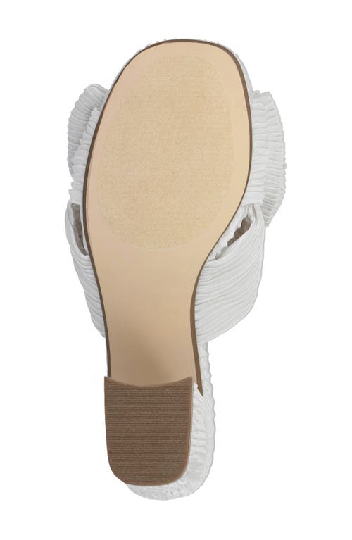 Mia Mechelle Slide Sandal In White