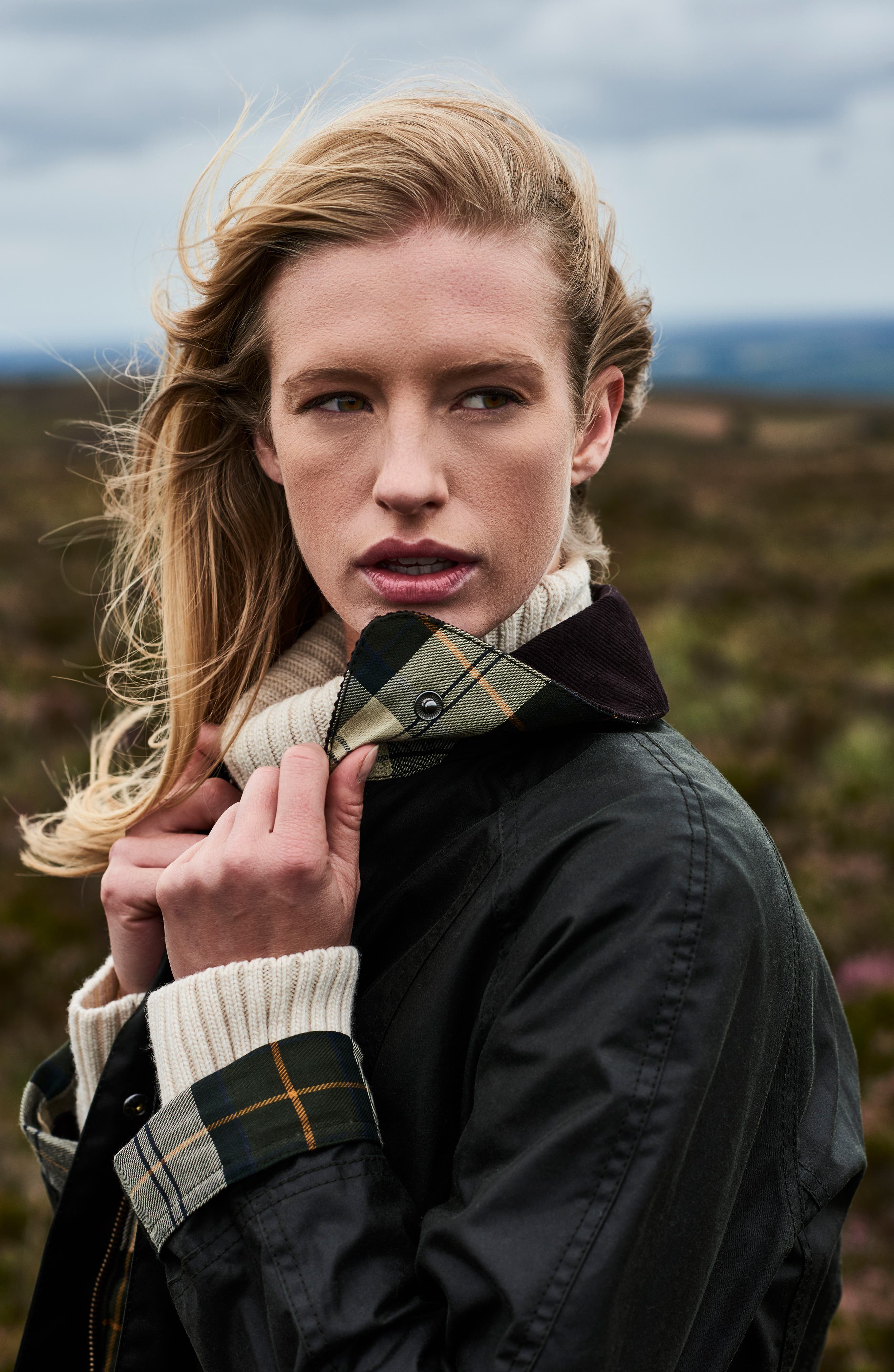 Barbour Beadnell Waxed Cotton Jacket (Women) | Nordstrom