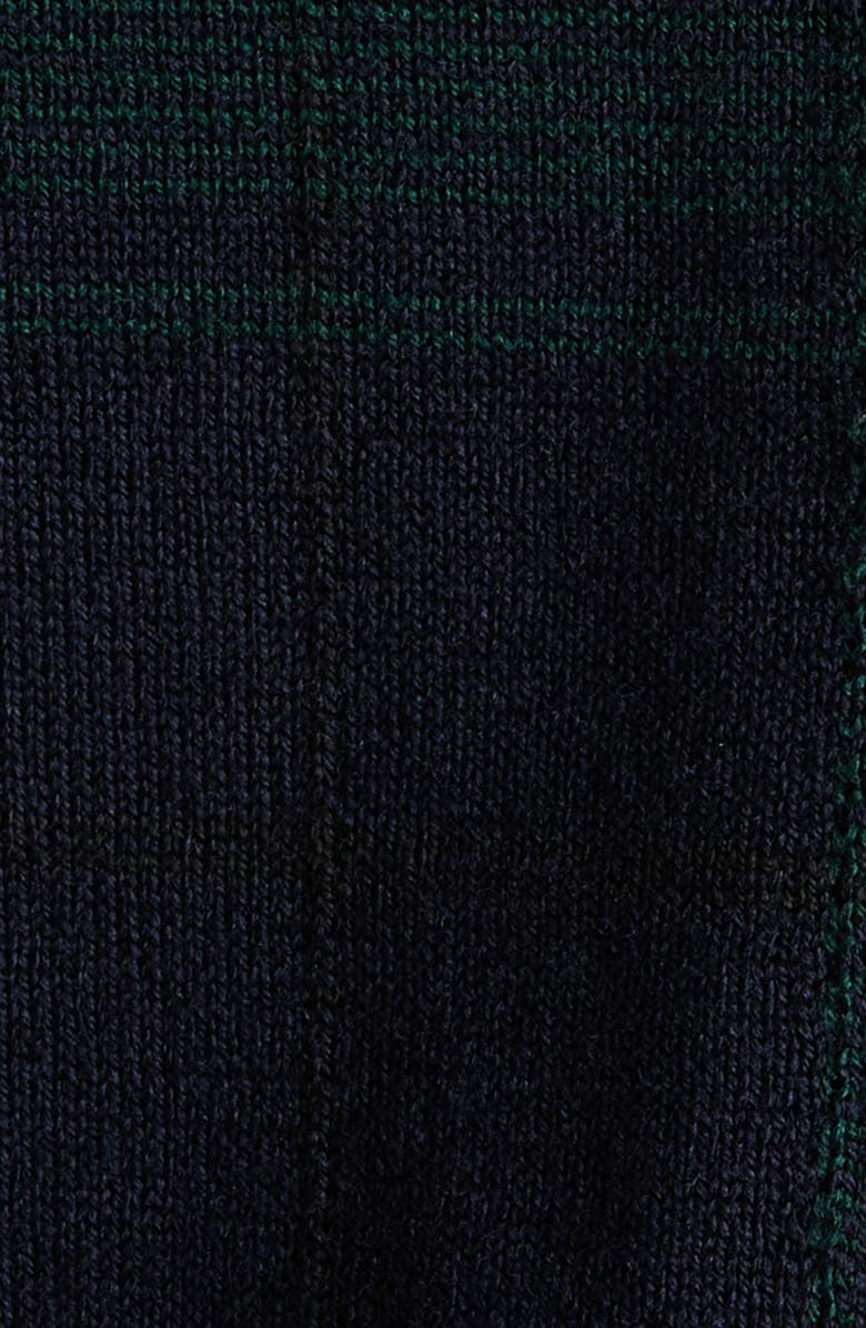 McQueen Check Wool Cardigan, Alternate, color, Navy/ Green/ Red