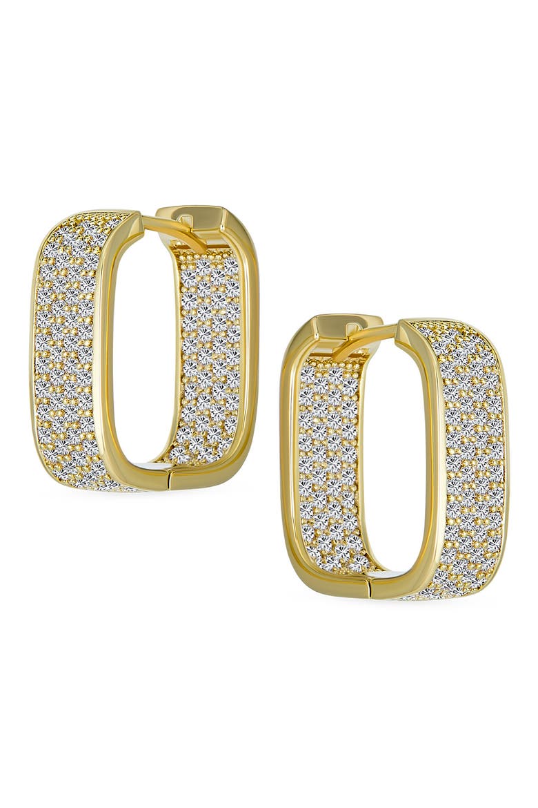 Bridal Pavé CZ Huggie Hoop Earrings video