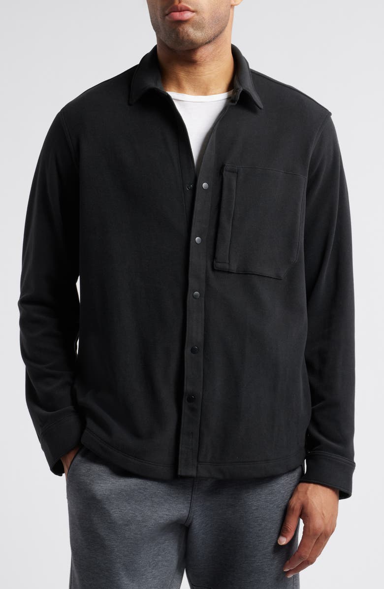 Zella Sierra Fleece Shirt Jacket, Alternate, color, 