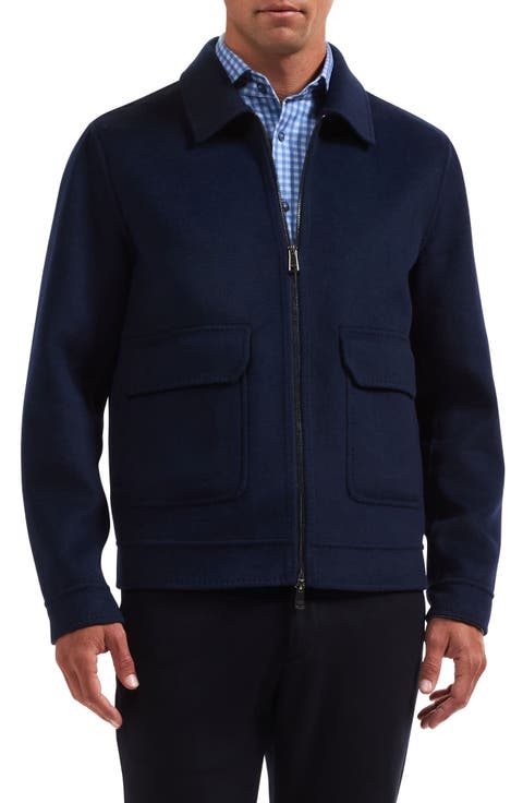 Wool Blend Blouson Jacket