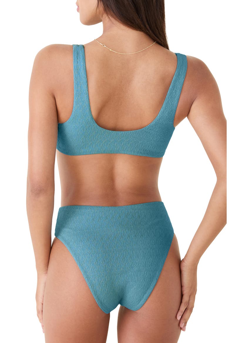 The '90s High Waist Bikini Bottoms, Alternate, color, SERENE