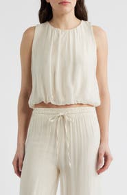 DELUC Strada Bubble Sleeveless Top