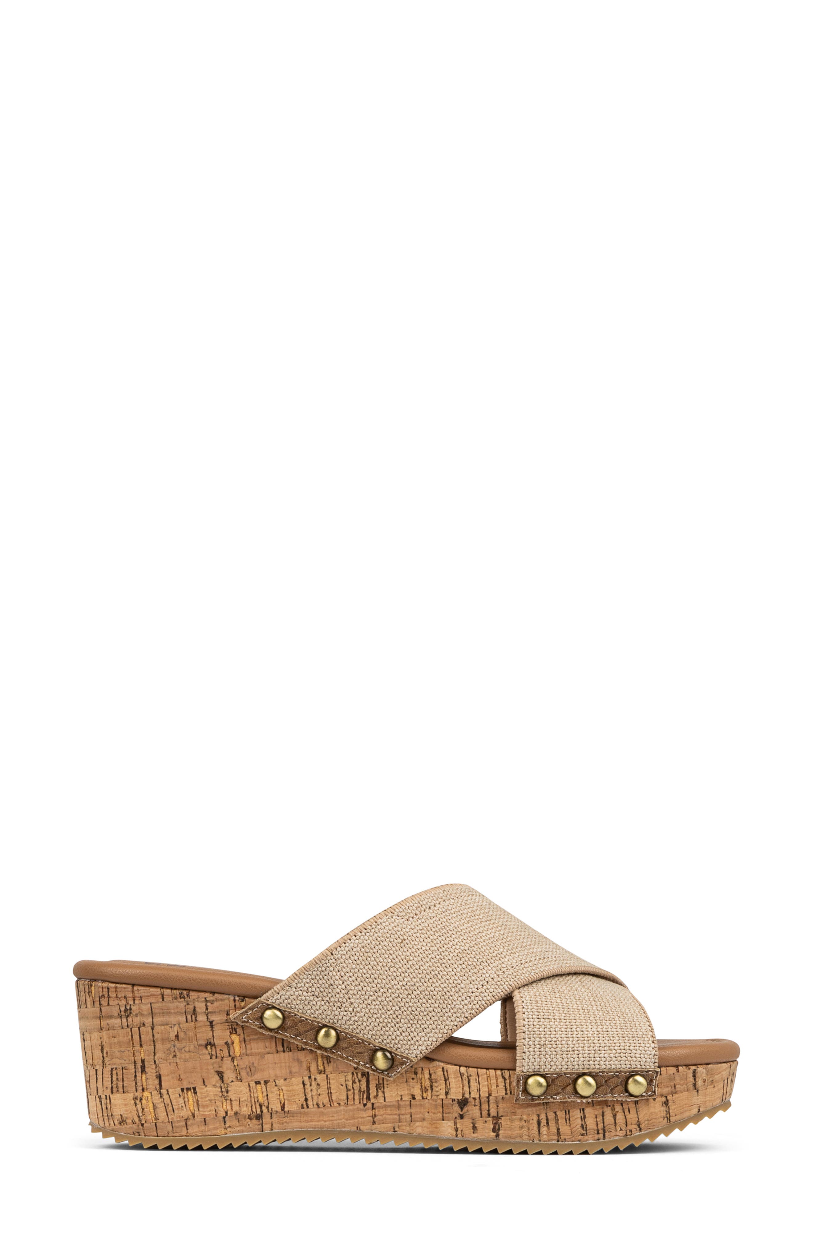Donald Pliner Summer Platform Wedge Sandal, Alternate, color, Tobacco