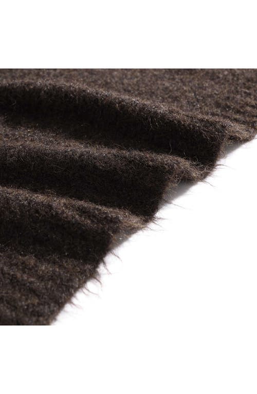 Calvin Klein Home Sweater Knit Throw Blanket In Medium Brown