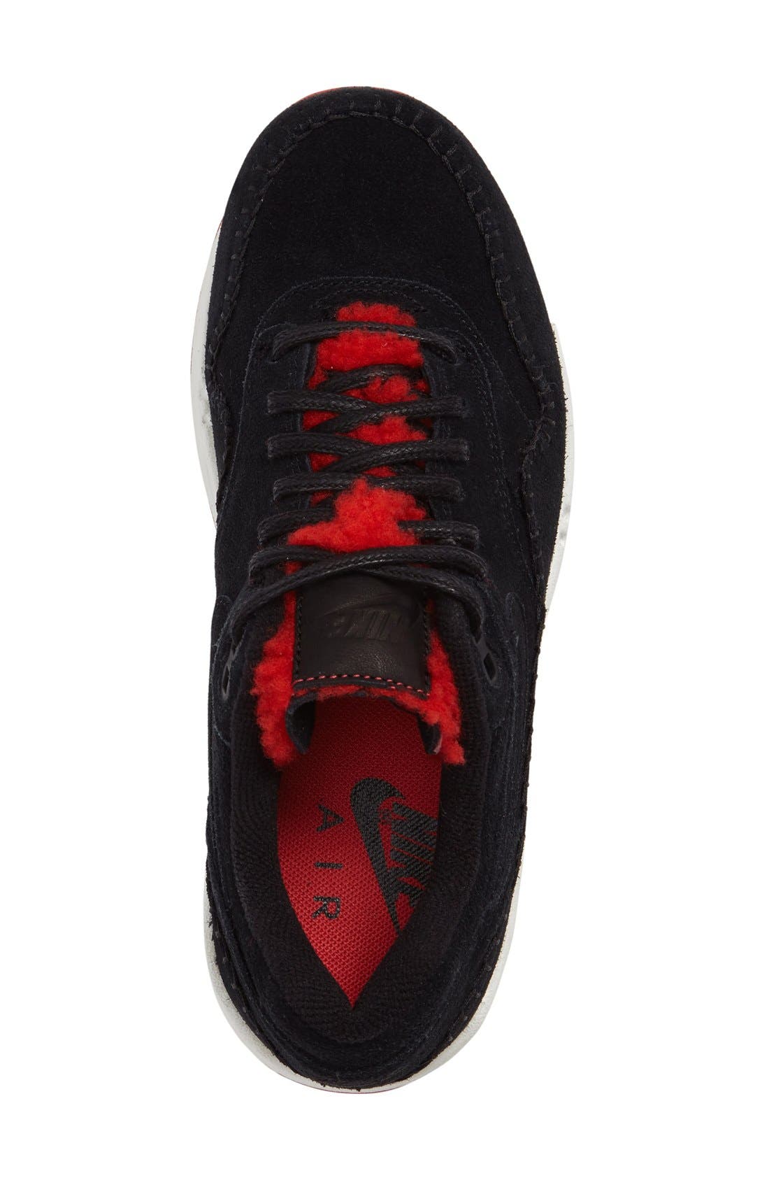 'Air Max 1 Vintage' Sneakers, Alternate, color, BLACK/ RED/ WHITE