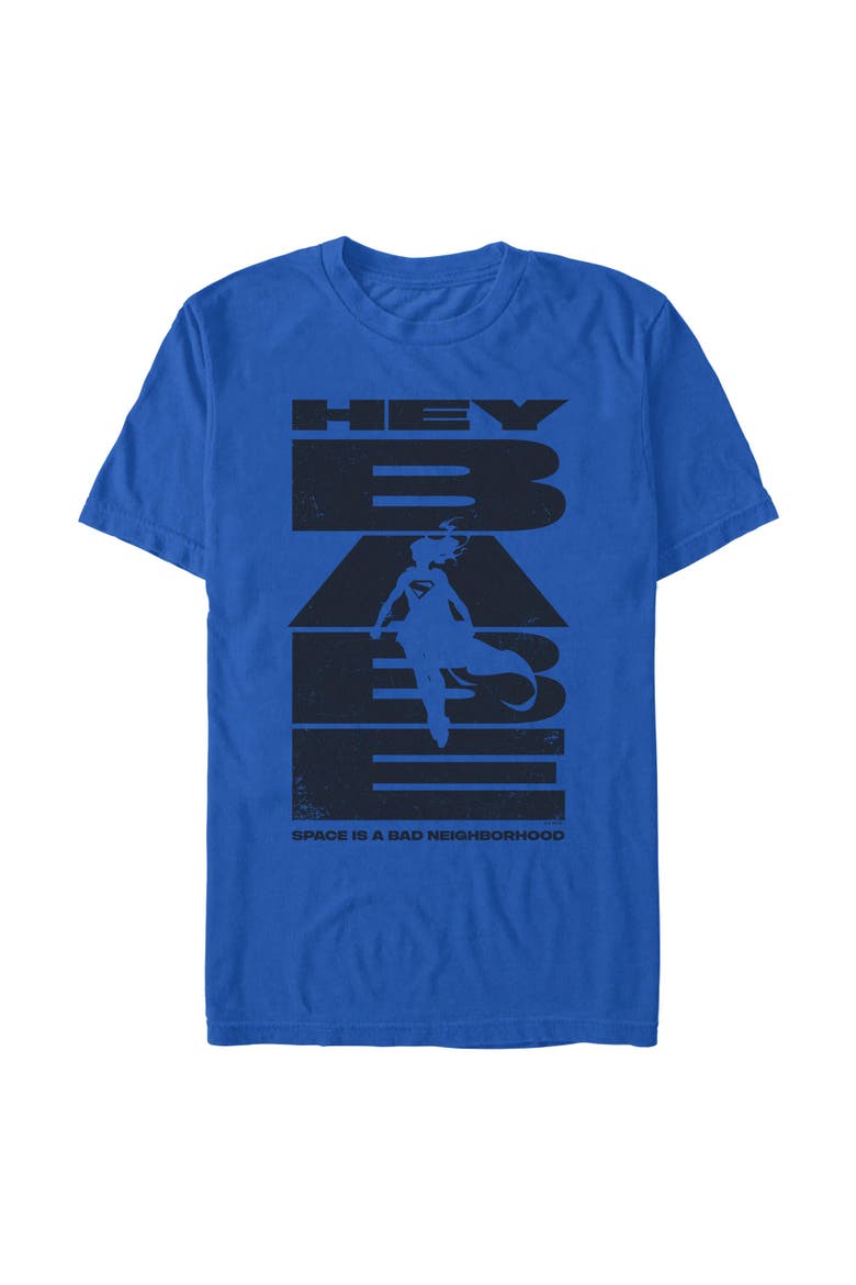 Men's Supergirl Hey Babe Kara Silhouette  Graphic T-Shirt, Main, color, Royal Blue