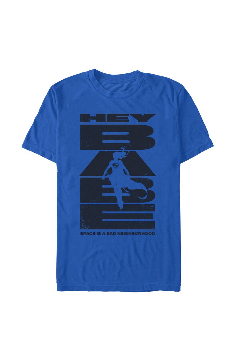 Supergirl Men's Supergirl Hey Babe Kara Silhouette Graphic T-Shirt, Main, color, Royal Blue