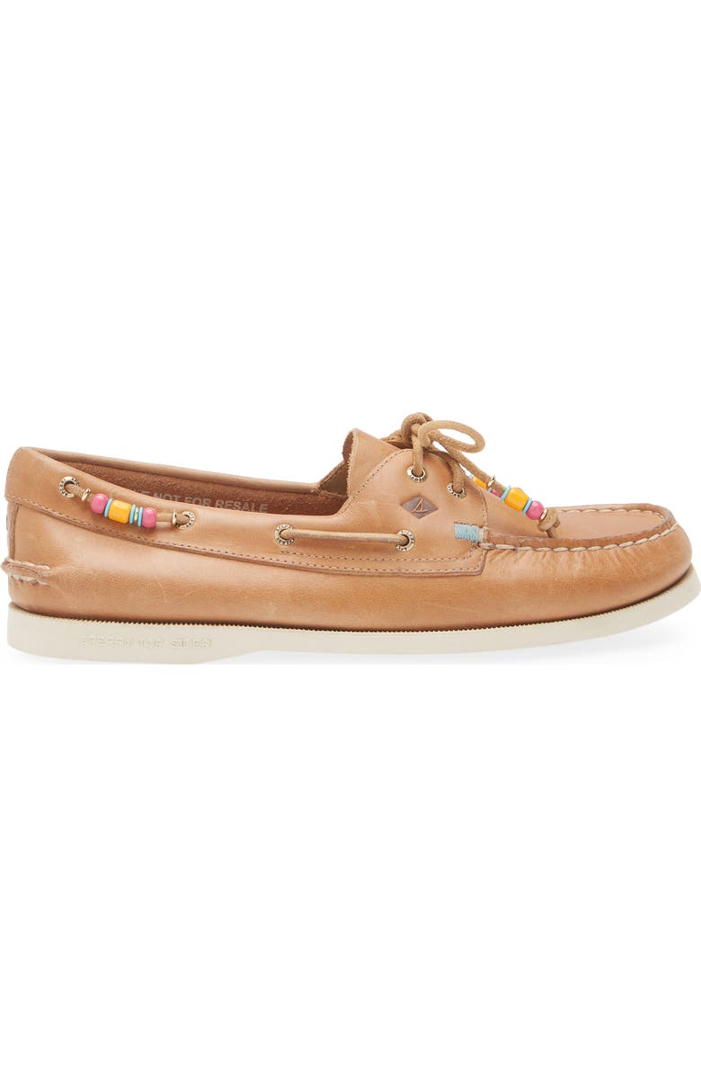 Sperry Authentic Original 2-Eye Beaded Boat Shoe, Alternate, color, Nutmeg Bead