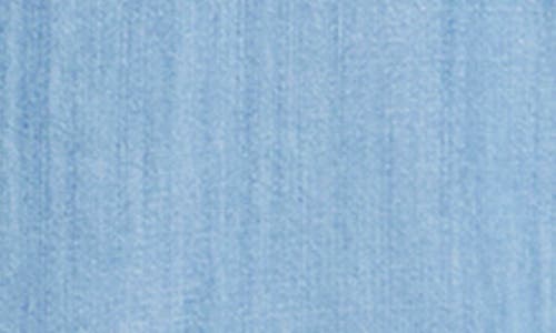 City Chic Emma Puff Sleeve Chambray Minidress In Blue