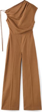 MANGO One-Shoulder Jumpsuit