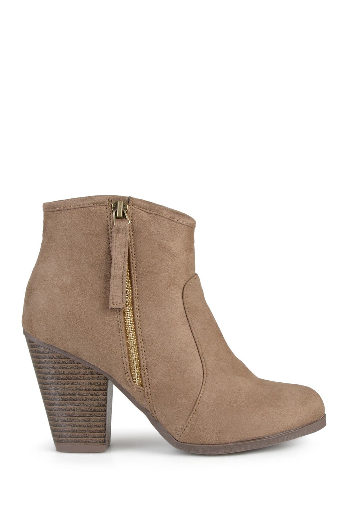 Link Round Toe Bootie, Alternate, color, TAUPE