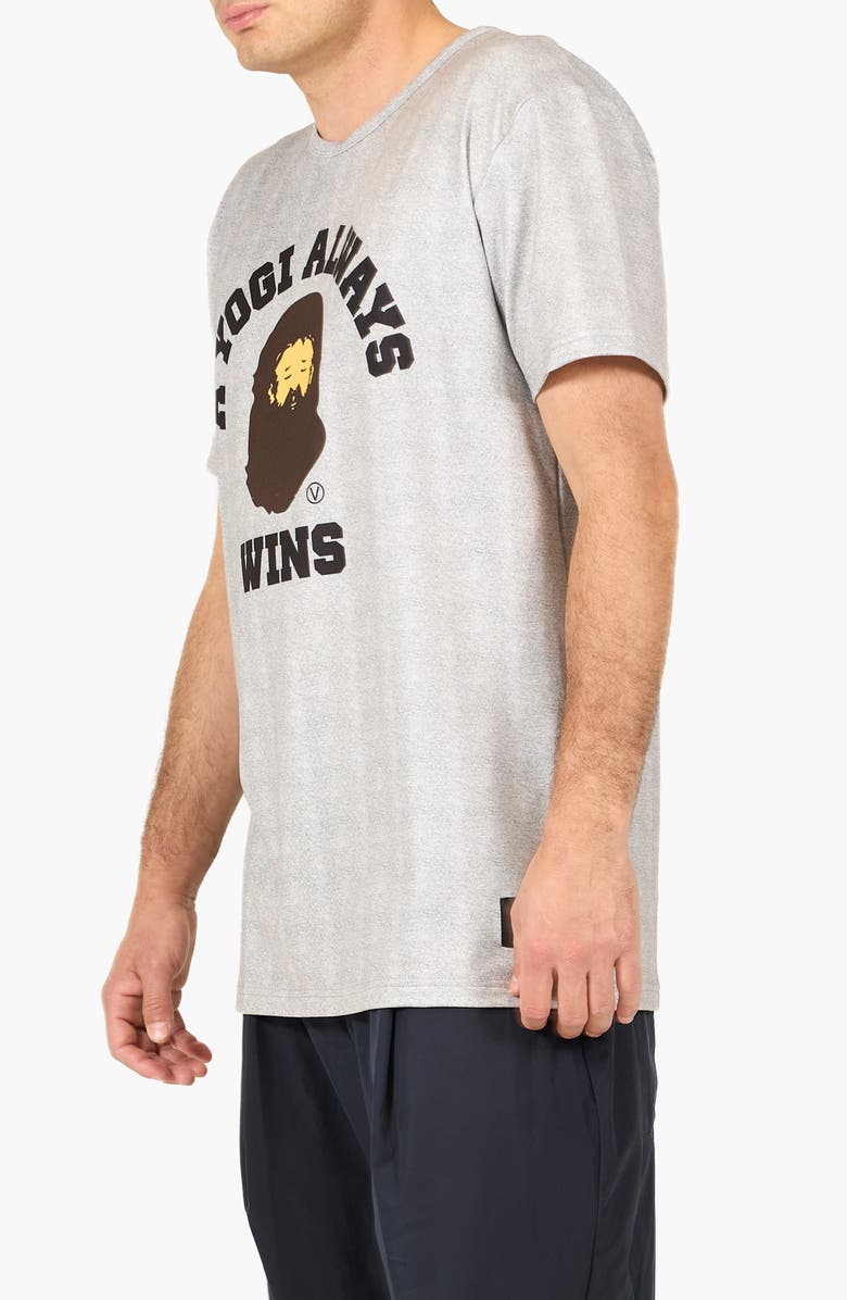 VAST A Yogi Always Wins Performance Graphic T-Shirt, Alternate, color, Heather Grey