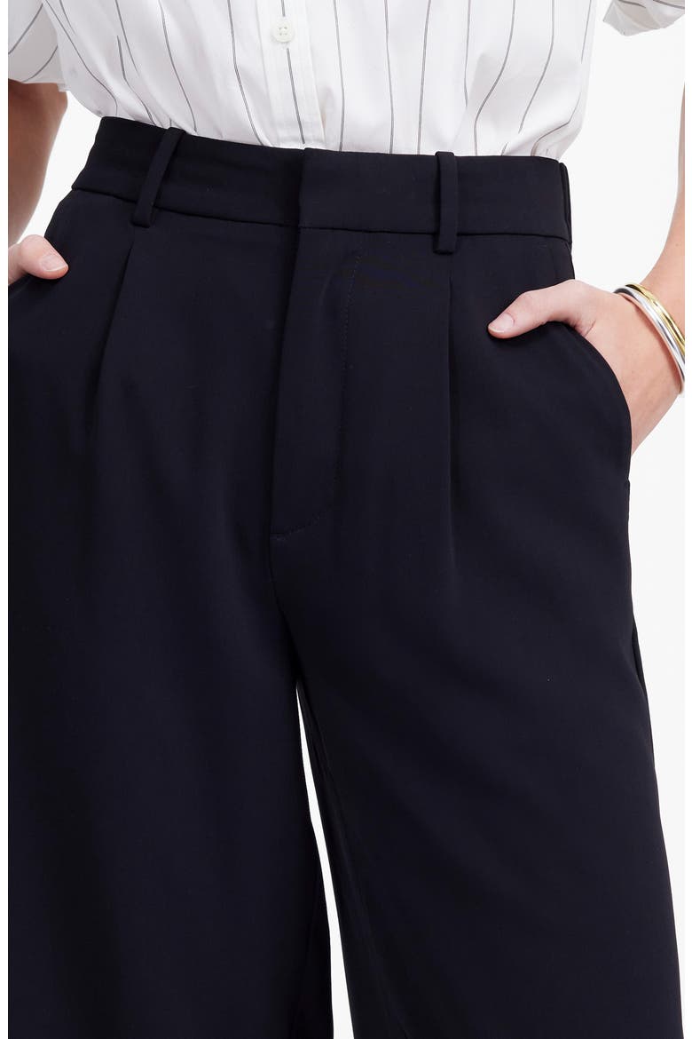Slouchy Crepe Shorts, Alternate, color, JET BLACK