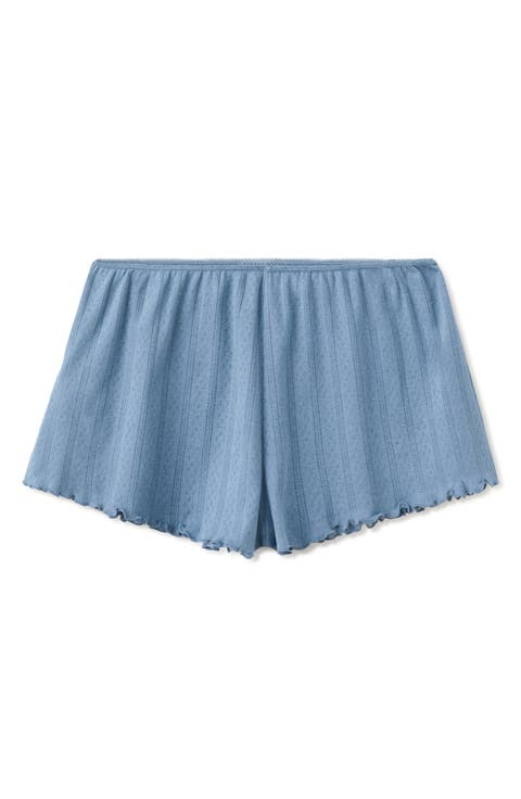 Pointelle Pajama Shorts