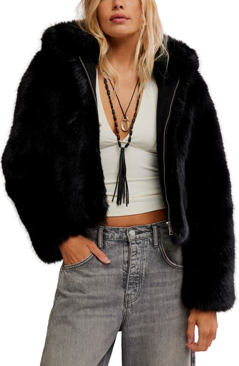 Women's Black Faux Fur Coats & Jackets | Nordstrom