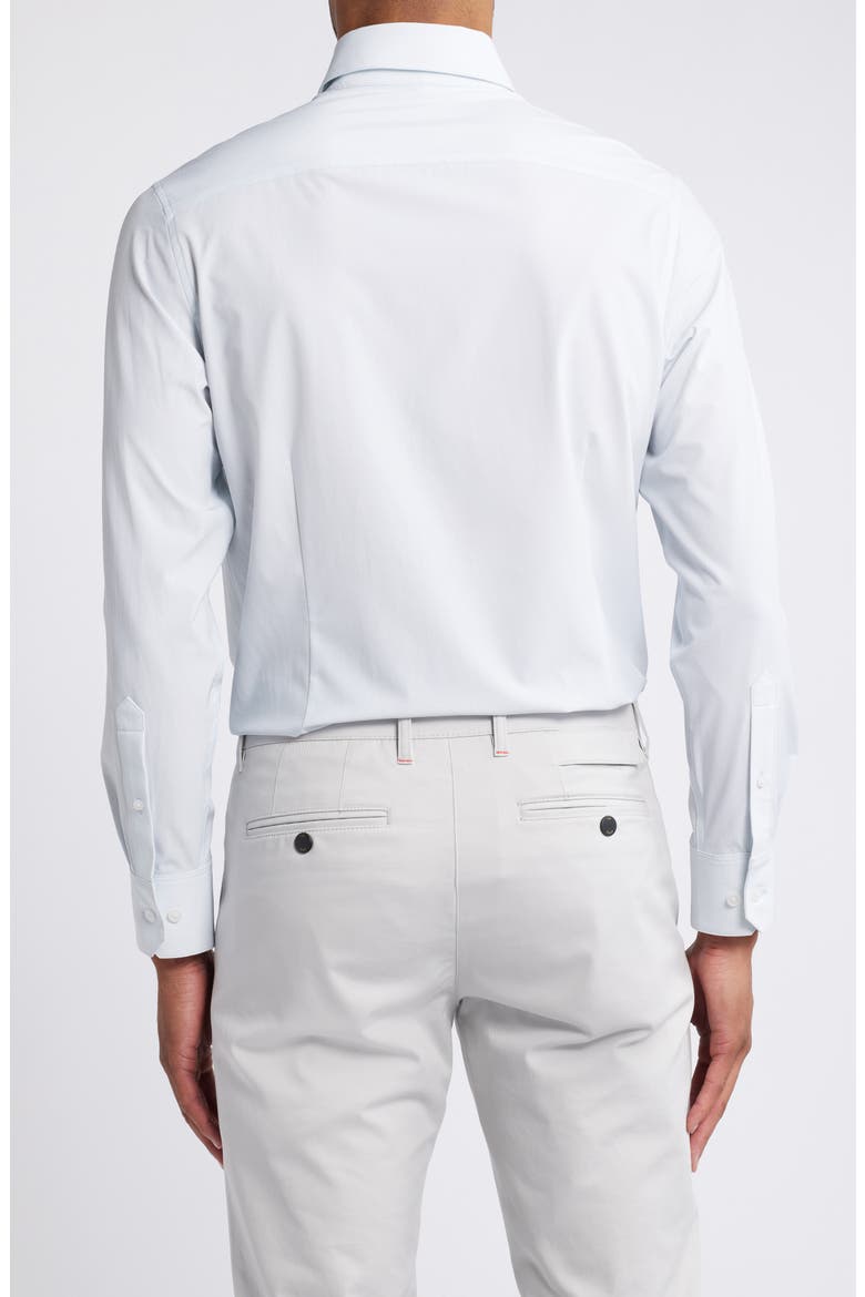 Leeward Trim Fit Performance Button-Up Shirt, Alternate, color, SKY TRIANGLE GEO