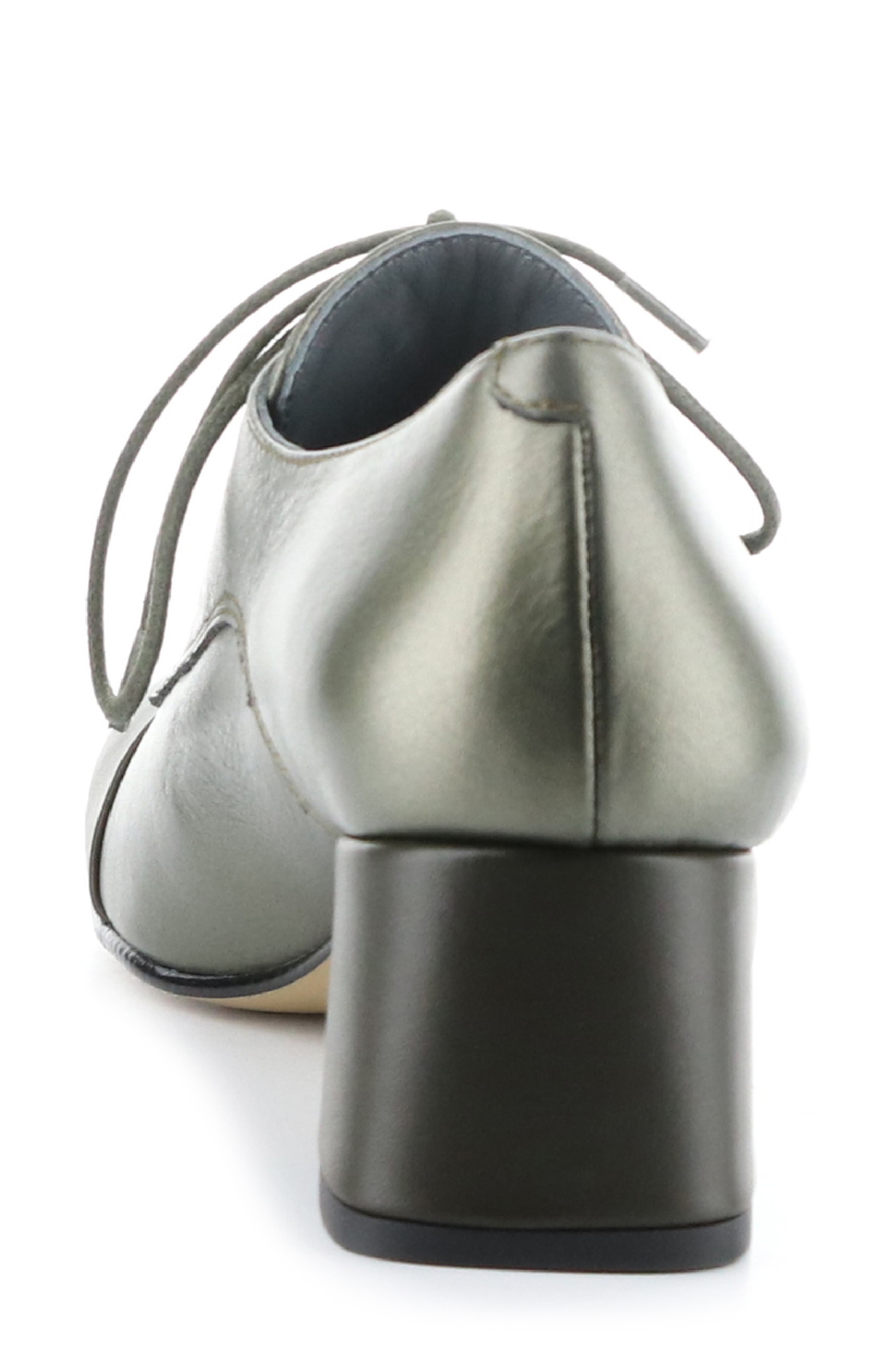 Fly London Sare Heeled Oxford, Alternate, color, 001 Graphite/ Military Dublin