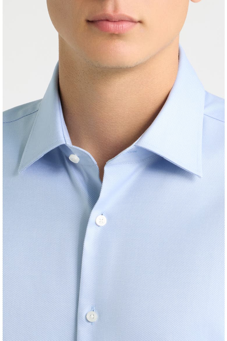 Hank Trim Fit Cotton Shirt, Alternate, color, LIGHT/ PASTEL BLUE
