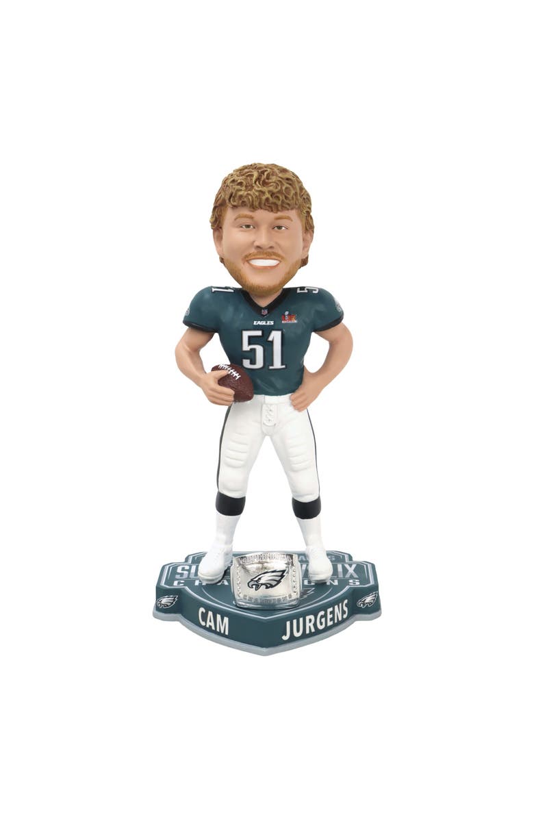 FOCO Cam Jurgens (Philadelphia Eagles) Super Bowl LIX Champ Bobblehead, Main, color, Multi-Color