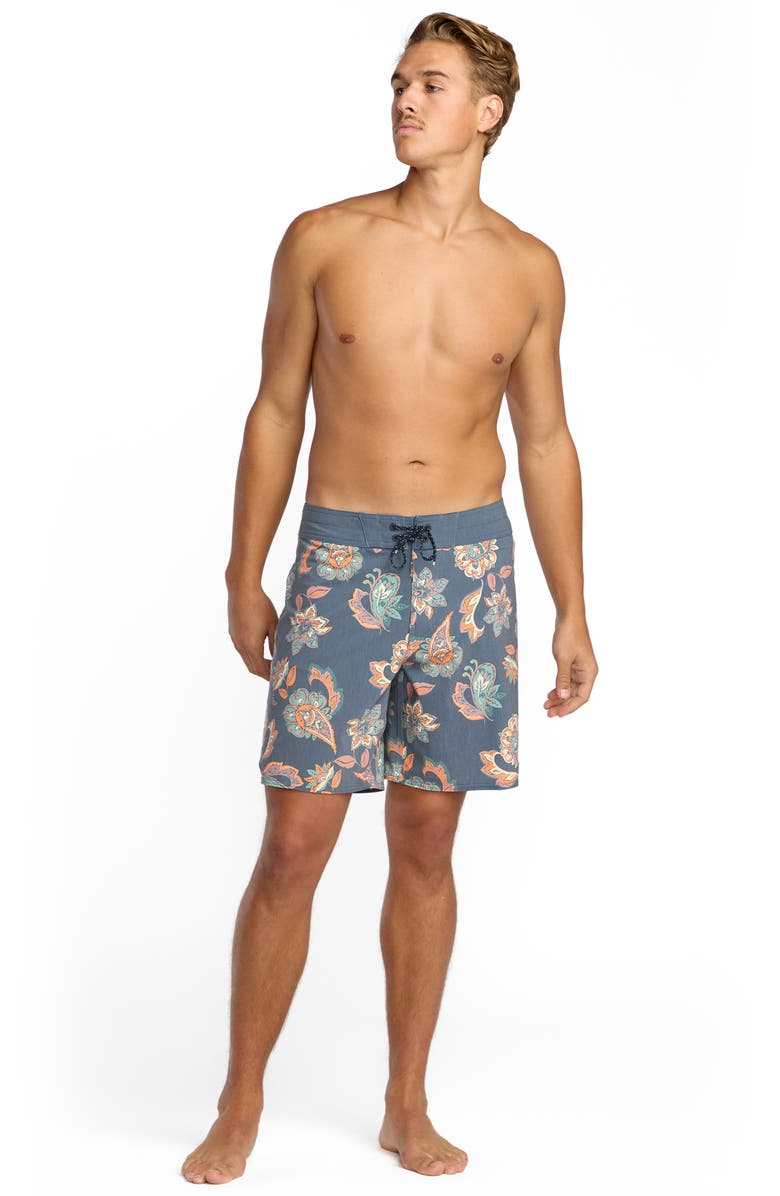 Billabong Good Times Pro Board Shorts, Alternate, color, Charcoal/ Navy